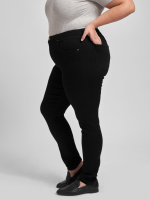 Seine Mid Rise Skinny Jeans 32 Inch - Black