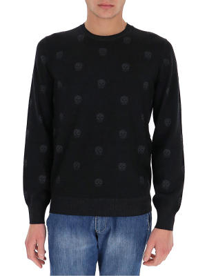 Alexander Mcqueen Skull Intarsia Sweater