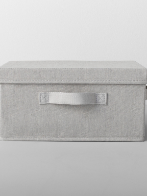 Standard Fabric Shoe Bin With Lid Light Gray - Made By Design™