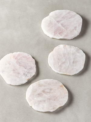 Rose Quartz Coasters Set Of 4