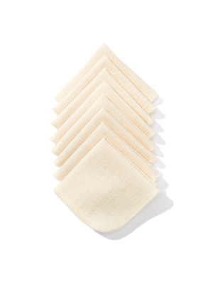 Organic Cotton Dish Cloths, Set Of 8