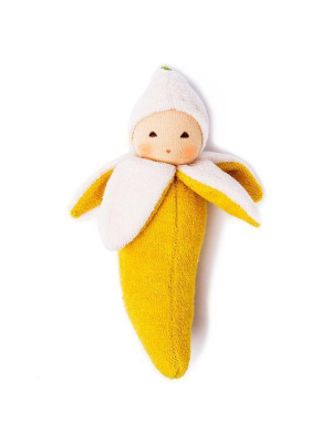Nanchen Natur Organic Doll Rattle · Banana