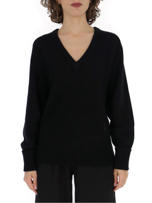 Chloé V-neck Knitted Sweater