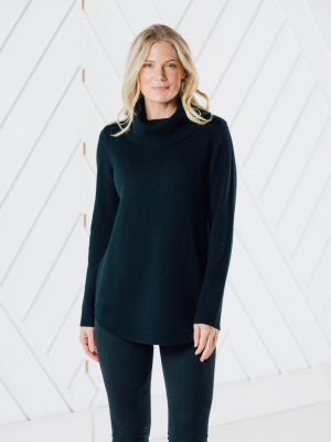 Round Hem Turtleneck