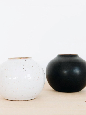 Ceramic Globe Bud Vase