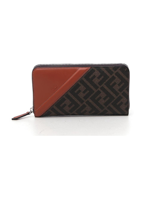 Fendi Ff Logo Motif Continental Wallet