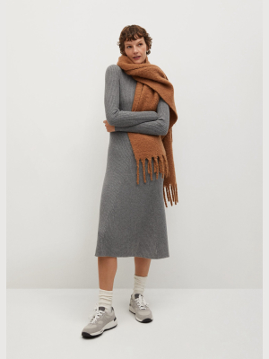 Ribbed Jersey Dress