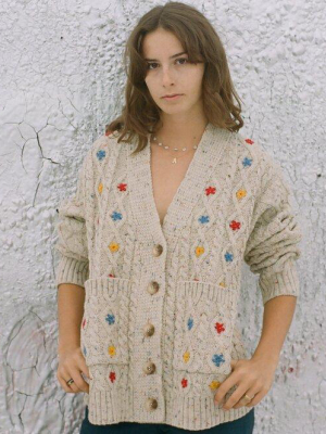 Wild Flower Cardi In Natural