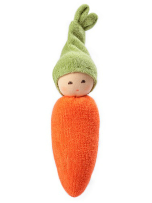 Nanchen Natur Organic Doll Rattle · Carrot