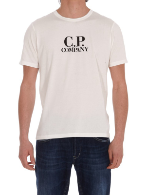 C.p. Company Logo Printed Crewneck T-shirt