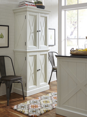 Seaside Lodge Pantry - White - Home Styles