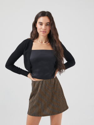 Uo Clara Knit Mini Skirt