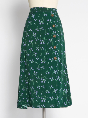 Modcloth X Collectif Bluebell Julep Midi Skirt