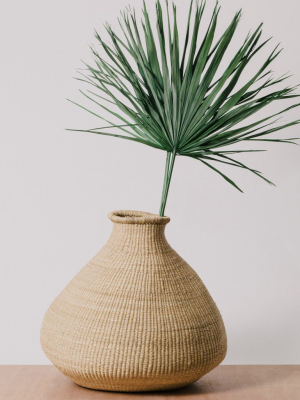 Large Natural Grass Bud Vase
