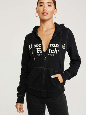 Full-zip Logo Hoodie