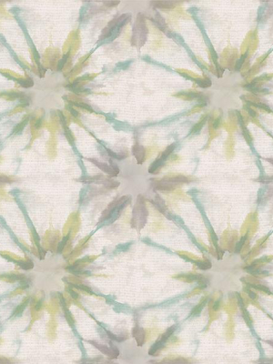 Iris Turquoise Shibori Wallpaper From The Kismet Collection By Brewster Home Fashions