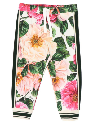 Dolce & Gabbana Kids Floral Print Jogger Pants