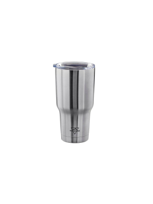 Monoprice Emperor Tumbler - 30 Fl. Oz. - Sliver | Bpa Free, Insulated, Sweatproof, Hot And Cold - Pure Outdoor Collection