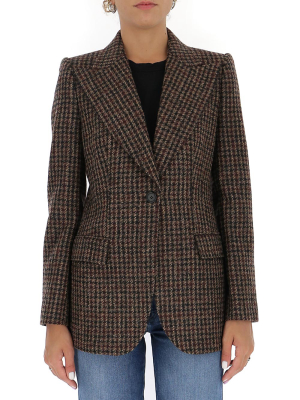 Dolce & Gabbana Houndstooth Tweed Blazer