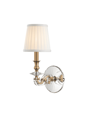 Lapeer 1 Light Wall Sconce Aged Brass