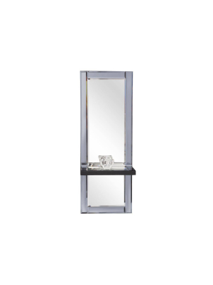 Rectangle Emerson Decorative Wall Mirror Gray - Howard Elliott