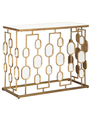 Majaci Console Gold Finish - Signature Design By Ashley