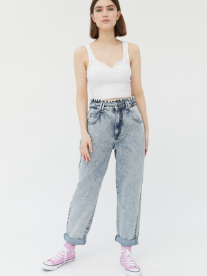 Bdg April Ruffle High-waisted Jean – Acid Wash