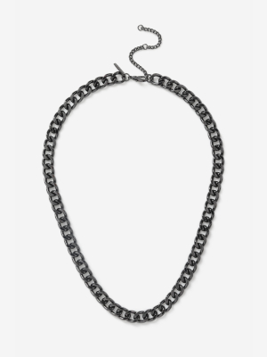 **gunmetal Chain Necklace