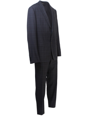 Z Zegna Checked Single Breasted Suit