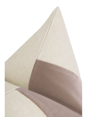 Panel Signature Velvet Mauve Pillow