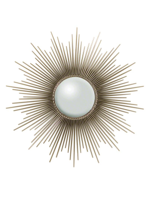 Global Views Sunburst Mirror In Nickel