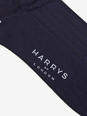 Ribbed Sock Cotton Navy