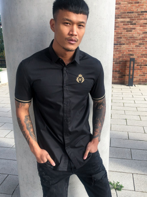 Siksilk Prestige Short Sleeve Shirt In Black
