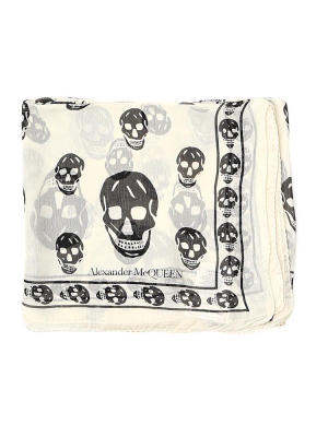 Alexander Mcqueen All-over Skull Print Scarf