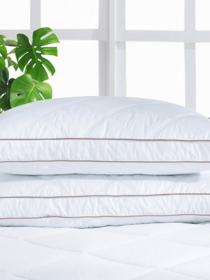 Puredown Goose Down Feather Bed Pillow