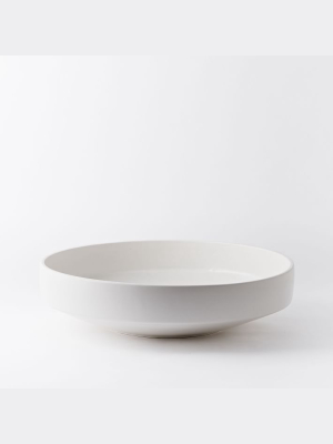 Pure White Ceramic Centerpiece Bowl