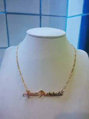 Amor Prohibido Tag Necklace