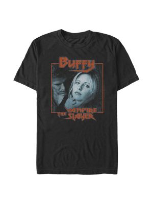 Men's Buffy The Vampire Slayer Angel Love Frame T-shirt