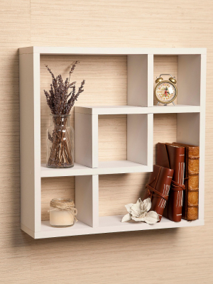 17.7" X 17.7" Geometric Square Wall Shelf - Danya B.