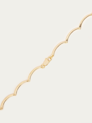 Karolina Gold Scallop Necklace