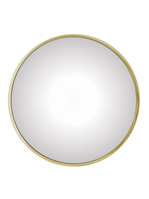 Global Views Hoop Convex Mirror - Brass