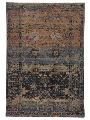 Vibe By Jaipur Living Caruso Oriental Blue/ Taupe Runner Rug (2'6"x8')