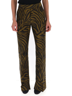 3.1 Phillip Lim Zebra Print Straight-leg Trousers