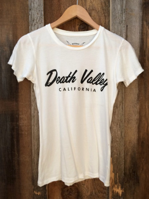 Death Valley Womens Tee Wht/blk