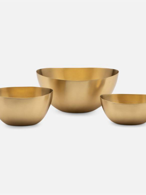 Forba Brass Bowl Set