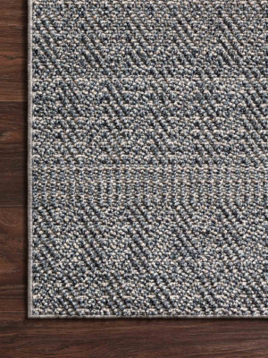 Cole Indoor/outdoor Rug In Denim & Grey By Loloi