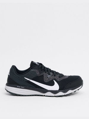 Nike Running Juniper Trail Sneakers In Black