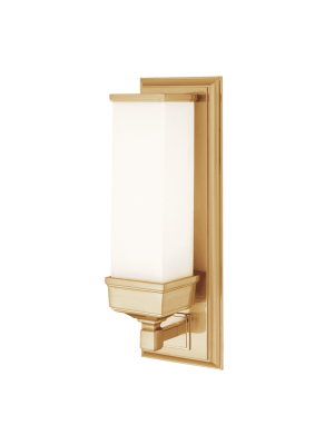 Everett 1 Light Wall Sconce Aged Brass