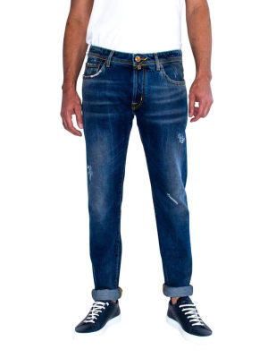 Jacob Cohen Lt. Wash Distressed Denim