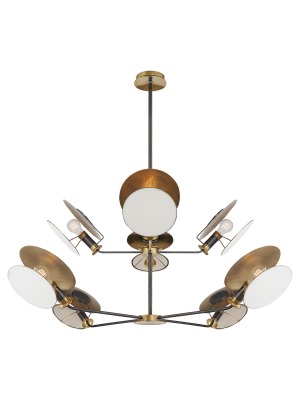 Osiris Large Reflector Chandelier In Various Colors